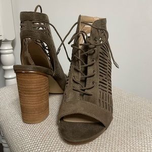Sam Edelman Lace-Up Open Toe Booties